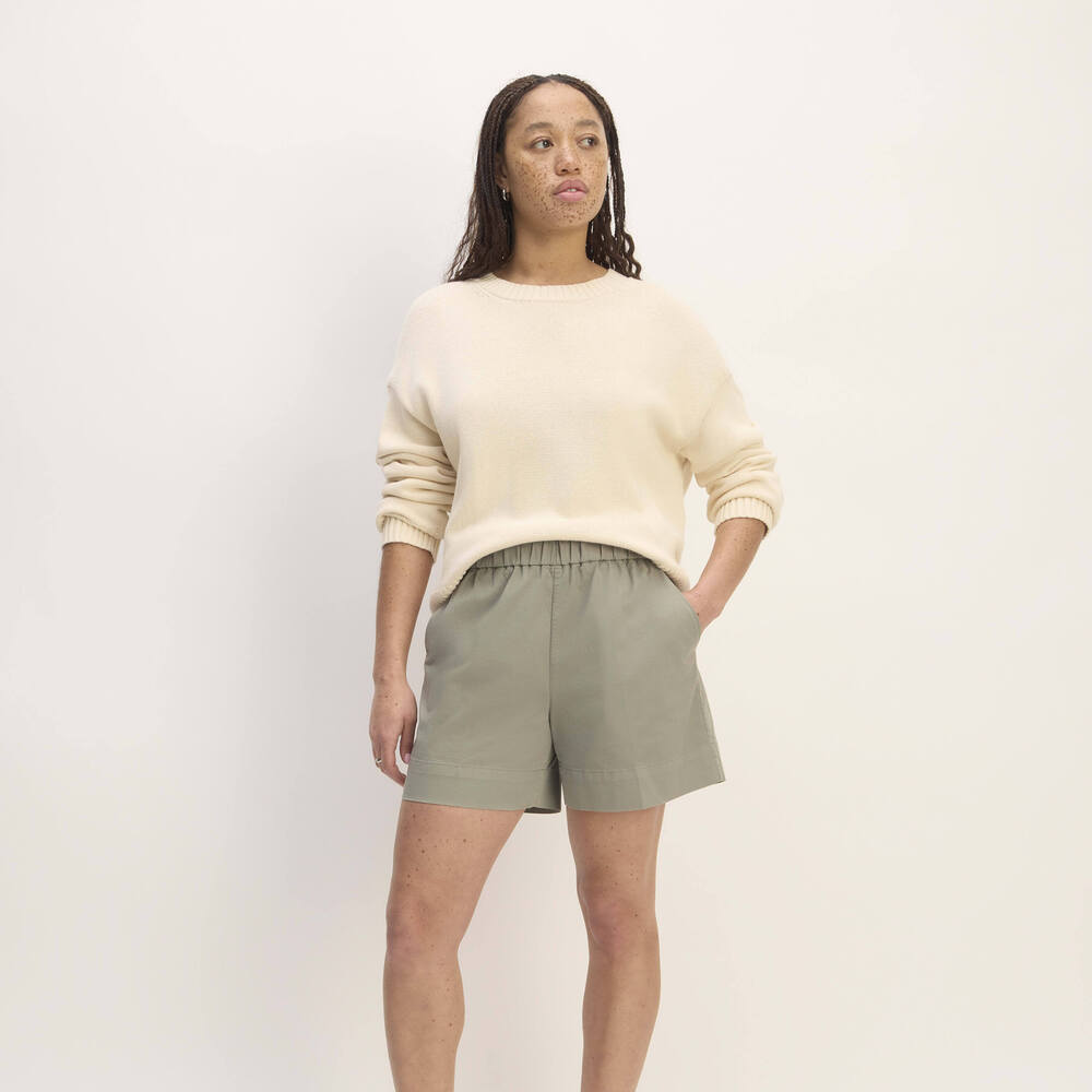 Everlane Women's Easy Short in Sage Green, Size Large